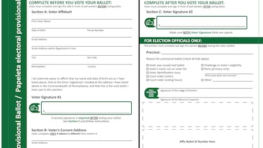 Pennsylvania redesigns envelopes for provisional ballots to cut down on rejections