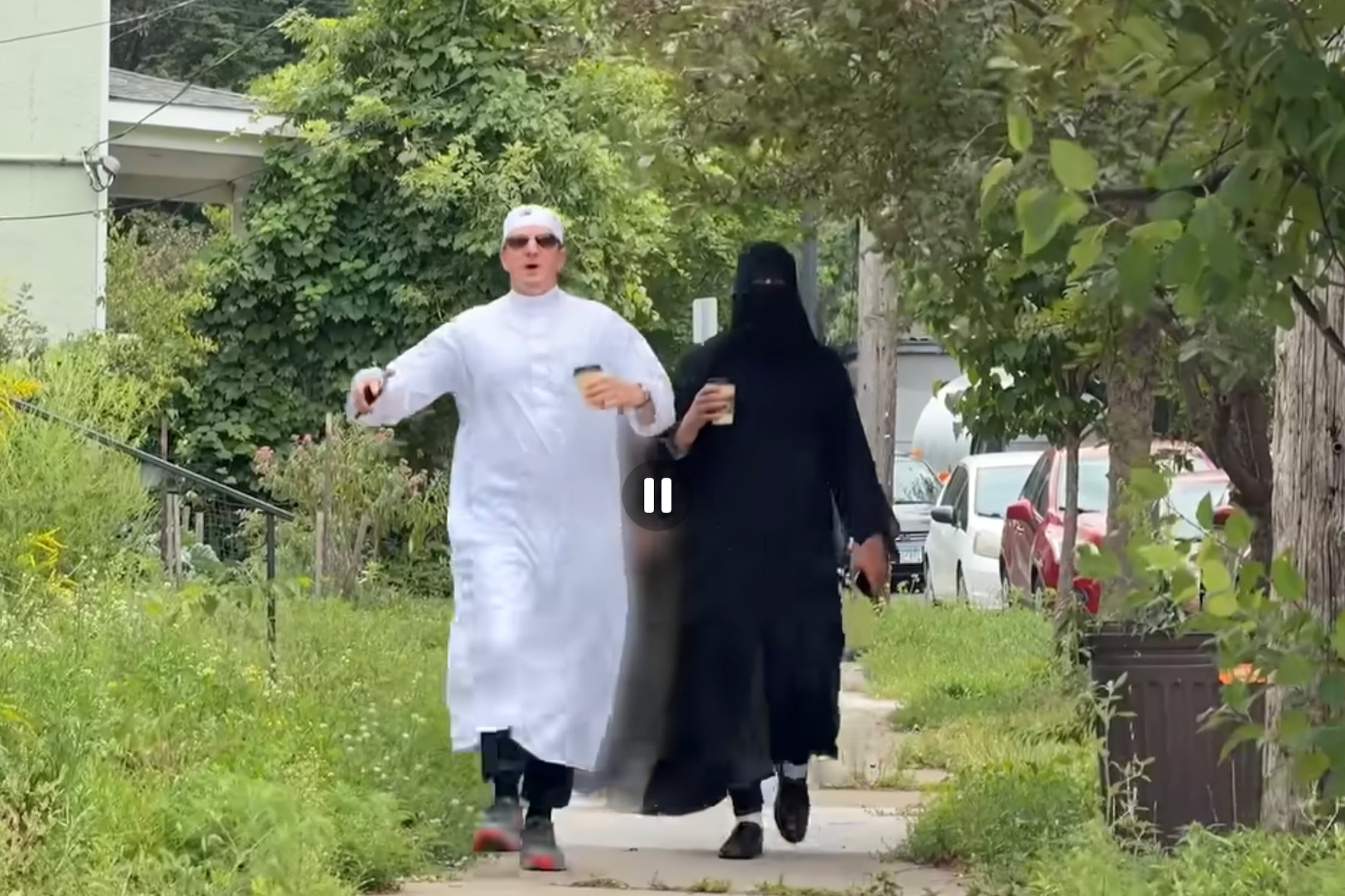 A screen grab from a video in Minnesota