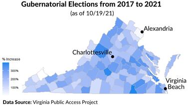Graphic of the Week: Early voting takes off in Virginia