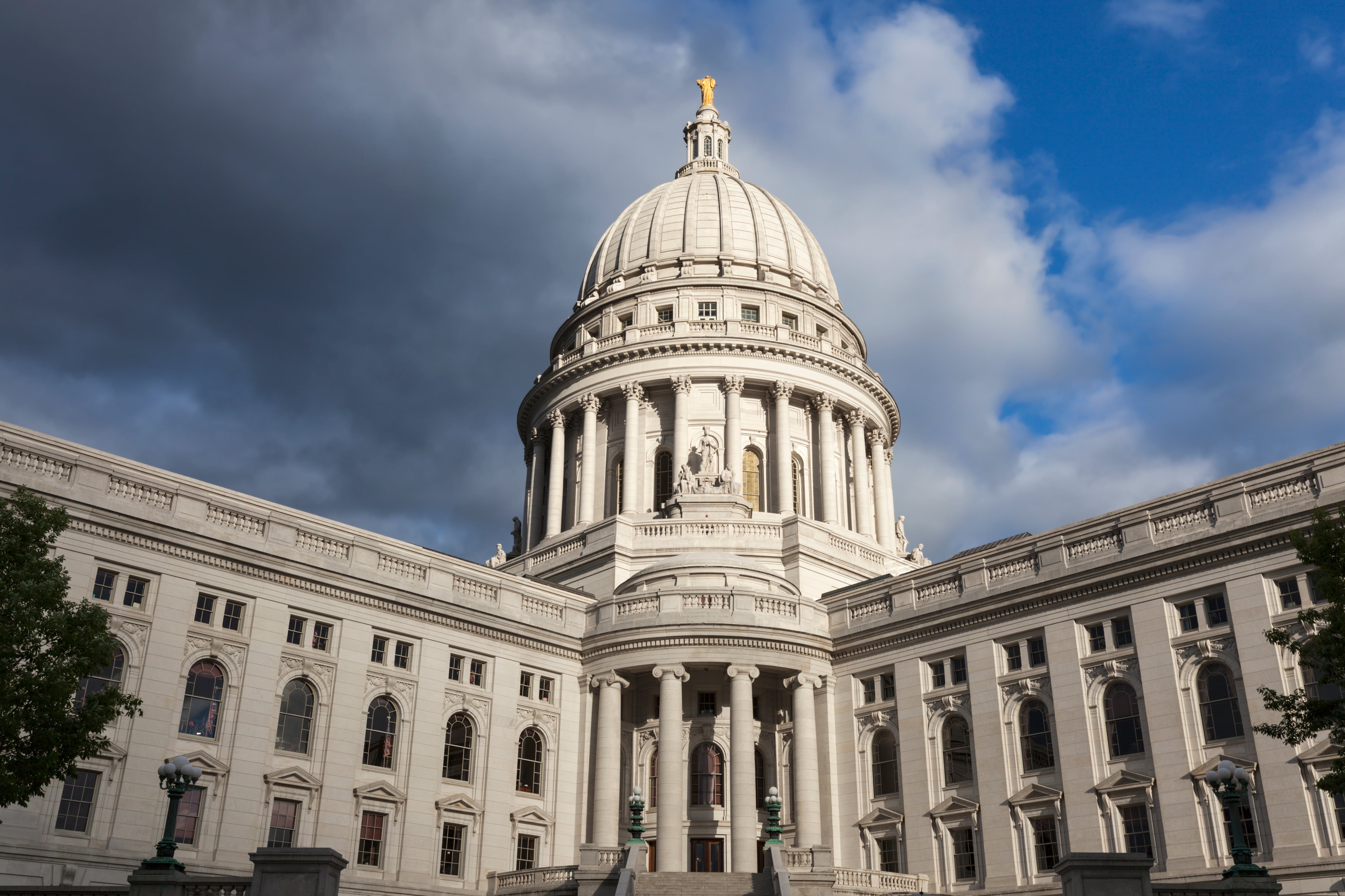 An official-looking building with a dome.