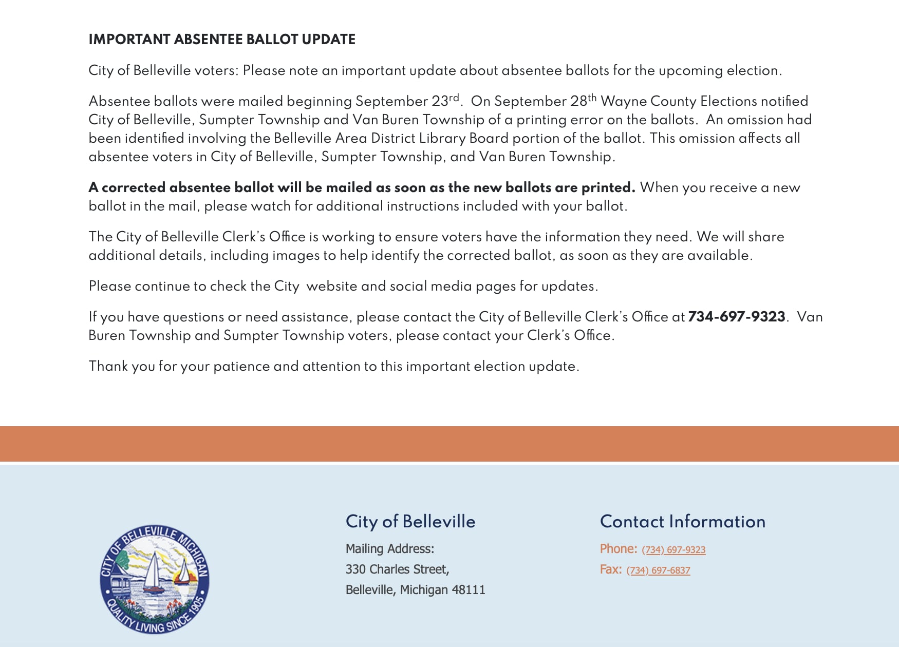 Thousands of Wayne County voters to get new ballots after printing error